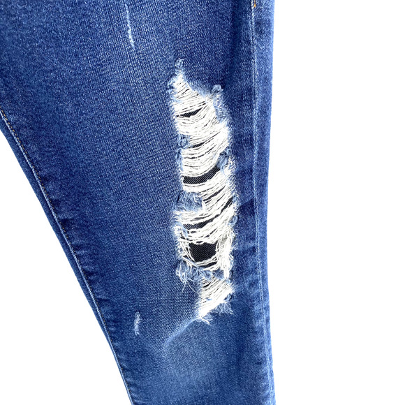 Frame Denim Le High Skinny Ankle Womens Size 26 Jeans Blue Distressed Tapered - Picture 3 of 12